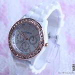 Mint Green Women Wristwatch Luxury Crystal Watches..