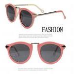 Vintage Pink Frame Sunglass Chic Sunglasses