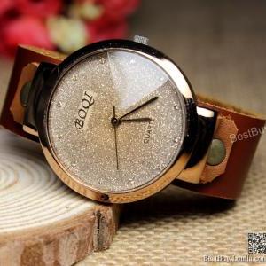 Women Wristwatches Leather Crystal Watch Girls..