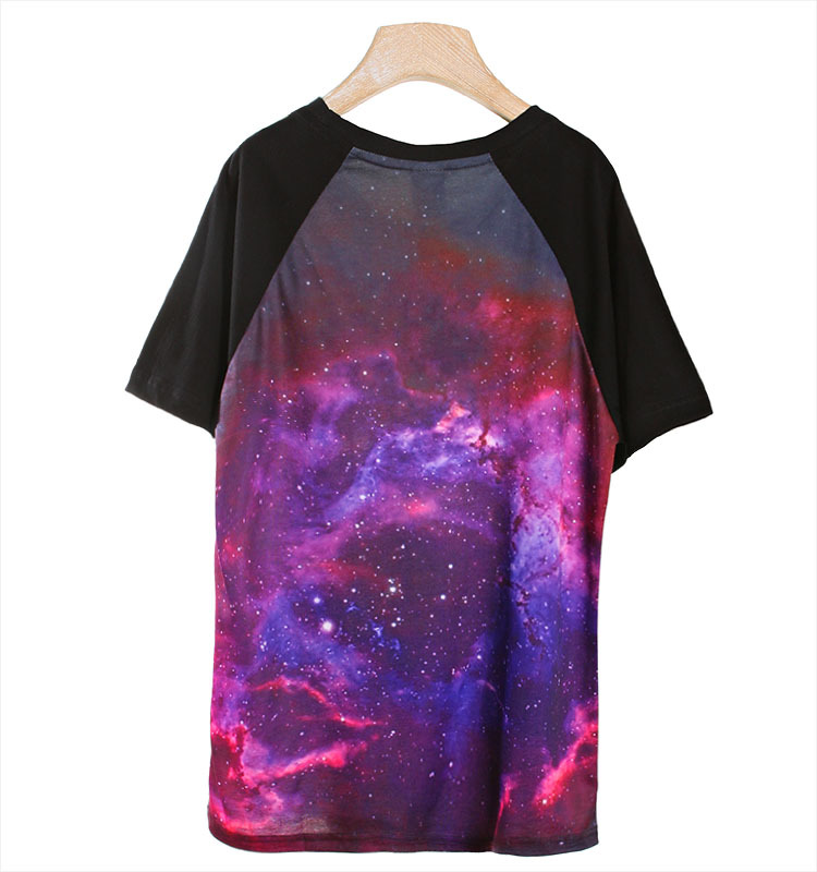 Lovers' Chic Galaxy Space Starry T Shirt Stylish Jumper on Luulla