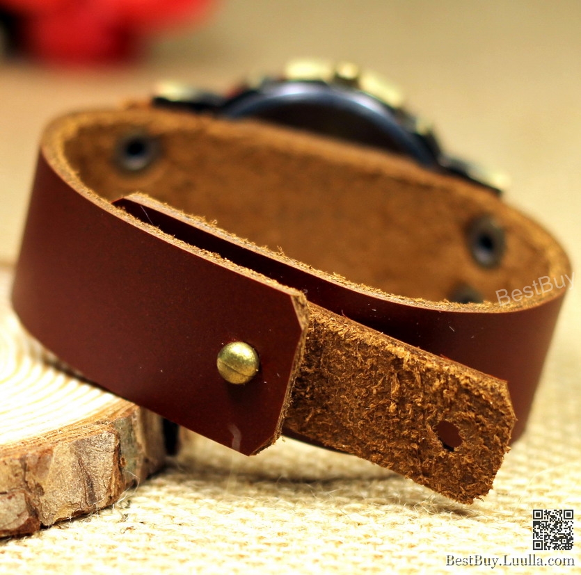 Women Wristwatches Leather Watches Fun Number Wrist Watch Vintage