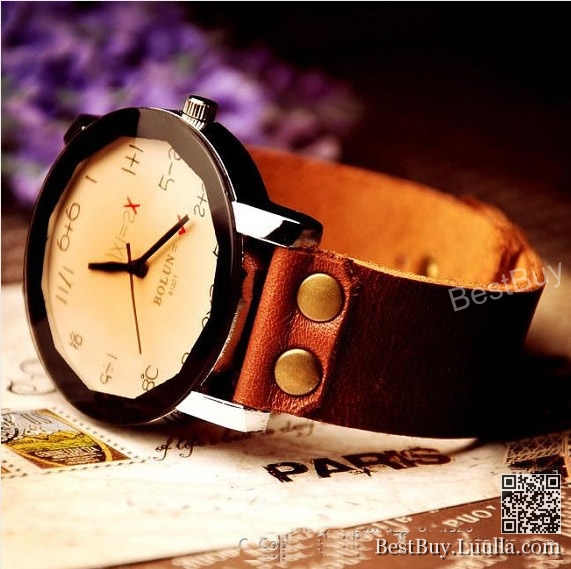 Women Wristwatches Maths Axiom Watches Geek Unisex Watch Mens Leather ...